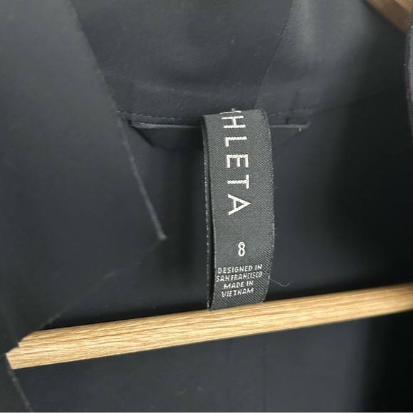 ATHLETA Cosmic Black Blazer Jacket Stretch Work Travel - Picture 8 of 15